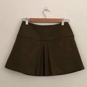 Vintage Felt Box Pleat Mini Skirt